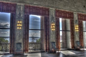 panoramic windows in the town hall