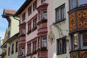 unusual home facade in Rottweil Germany