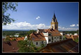 old church in the town