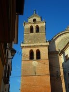 Church steeple in Campos, Spain