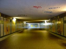 pedestrian tunnel in Berlin