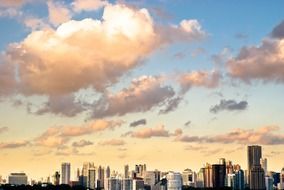 cityscape and cloud