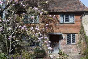 house with old brickwork, sissinghurst kent