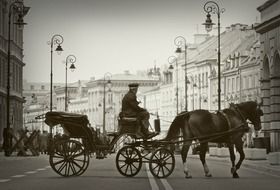 old cab in Warsaw