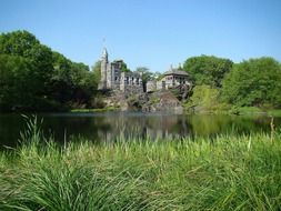 pond in a park in manhattan