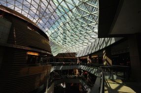 architecture of a shopping center in Warsaw