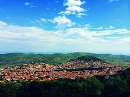 panorama of sunny Croatia