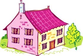 house pink home exterior walls