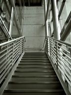 metal staircase in a building in Dusseldorf