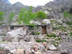stone house in the highlands in France