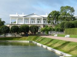 pond in the park st petersburg russia