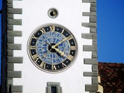 clock tower on the old town