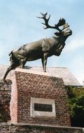 monument of deer in Artois, France