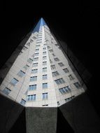 monument in new york on a black background