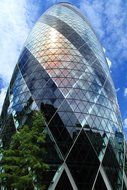 30 St Mary Axe tower in City