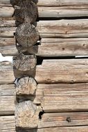 wooden ties in the house
