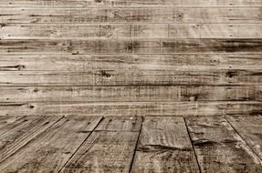 photo of a wooden wall and wood floor