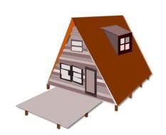 drawing of a modern house