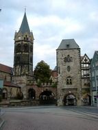 tower and church in eisenach
