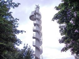 observation tower on the baltic sea