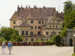 Landscape of heiligenberg castle