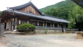 wooden temple in the Republic of Korea