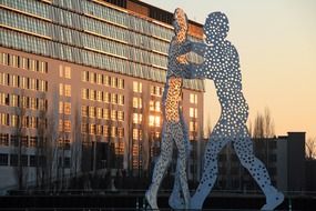 Molecule men sculpture, germany, Berlin