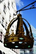 Golden crown city decoration