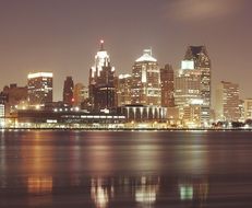 detroit city skyscrapers