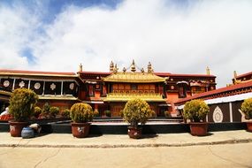 Buddhist jokhang temple in Tibet