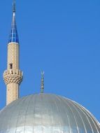 top of the dome of the mosque