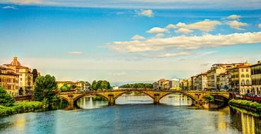 Florence architecture by the river