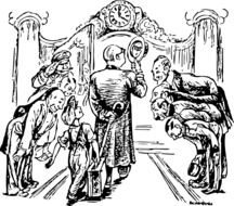 graphic image of rich aristocracy