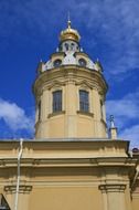 soft yellow cathedral building