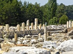 ruins of ancient temple, Turkey