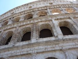 Bottom view of the Historical colosseum