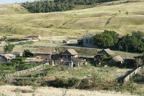 picturesque village in Russia