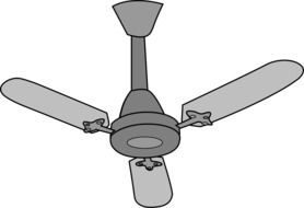 gray ceiling-fan as a graphic image
