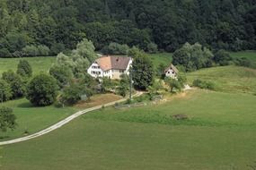 scenic summer landscape in Germany