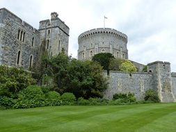 Tower of Windsor Castle in London