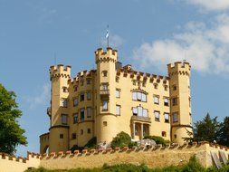 hohenschwangau castle, germany, bavaria