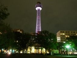 Lighting tower in yokahama