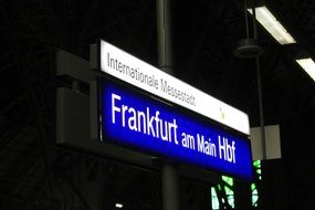 Railway Station In Frankfurt in Germany