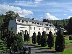 Hotel amidst a beautiful forest in belgium