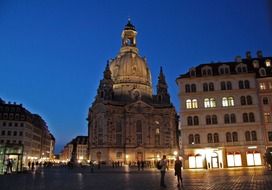 historical Frauenkirche in Dresden, Germany