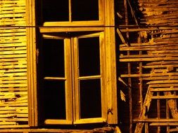 abandoned wooden house