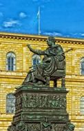 statue of Maximilian I in Munich