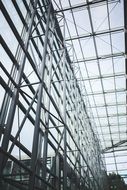 Steel and glass structure of a building