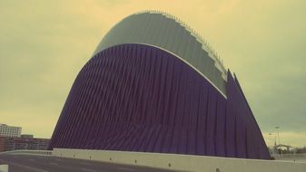 picture city of arts and sciences in sepia