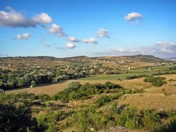 crimea landscape of village